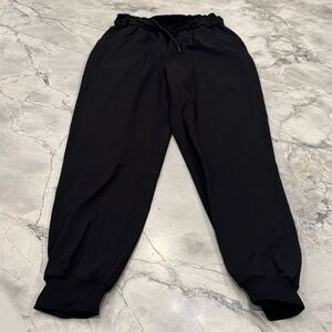 Lululemon Stretch High Rise Black Jogger Pants Size 4